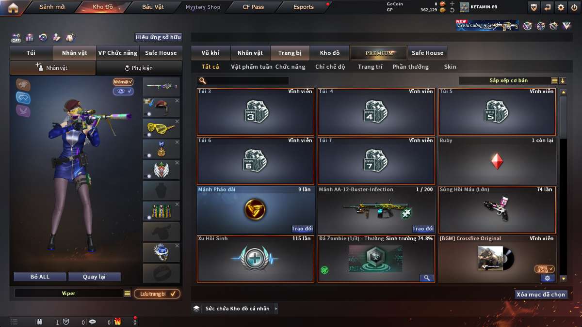 shop acc cf uy tin gia re